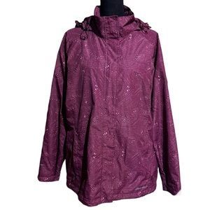 Eddie Bauer Medium Weight Nylon Hooded Jacket Women's Plus 2XL